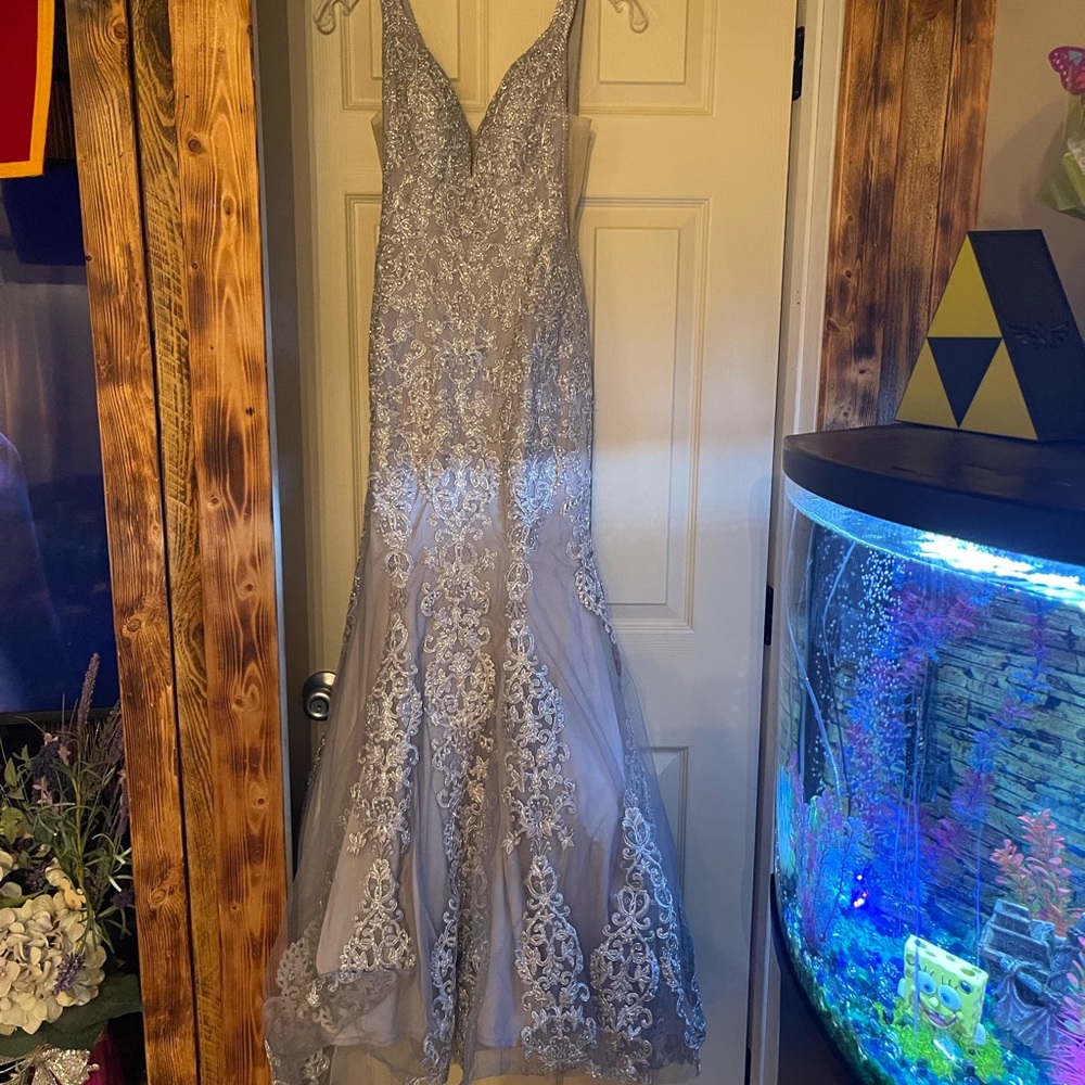 Silver Prom Gown